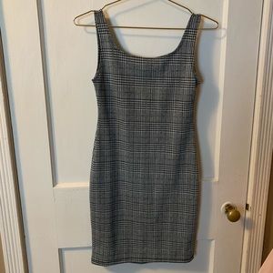 NWOT Black/ Gray Tartan Dress